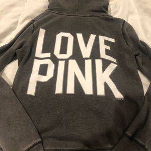 Pink zip up hoody